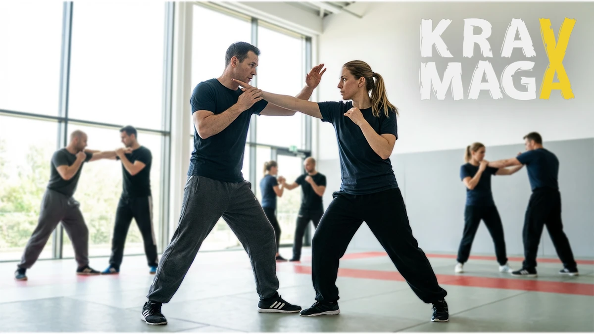 Krav Maga Training mit Selbstverteidigungstechniken
